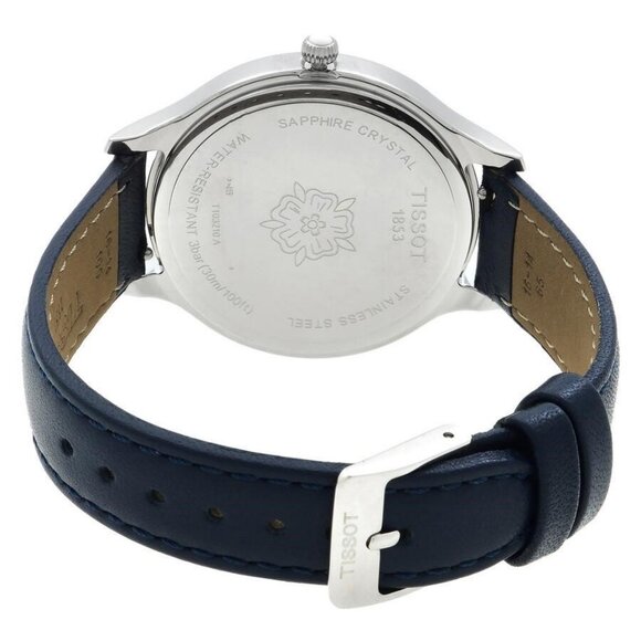 NWT Authentic Tissot Bella Ora Quartz Blue Dial Women's Watch - Picture 3 of 3